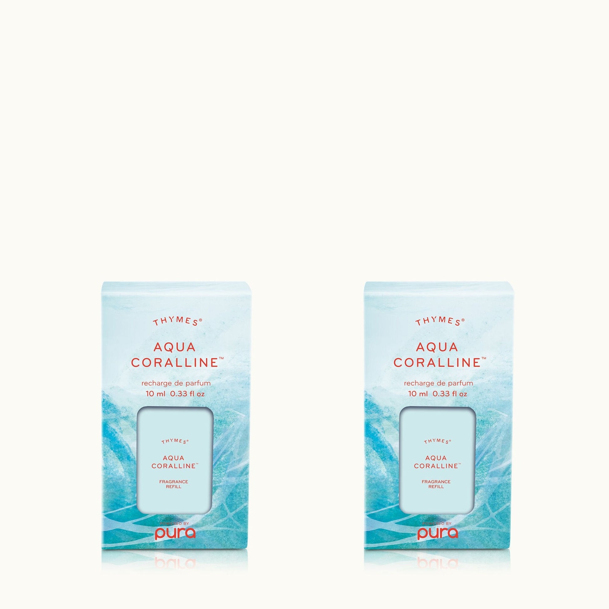 Thymes Aqua Coralline Pura Diffuser Refill 2-Pack in Packaging