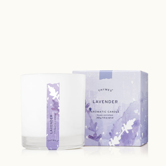 Thymes Lavender Candle is a Floral Scent of Calm and Relaxation